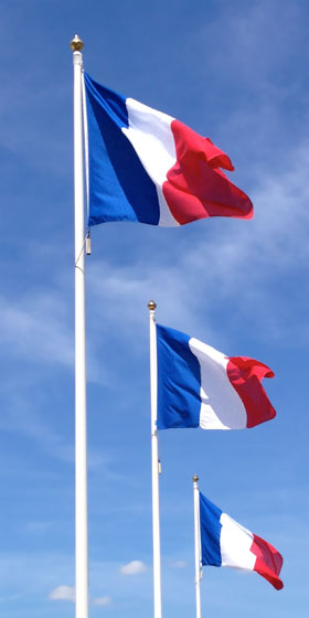 drapeau tricolor français